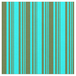 Tissu Cyan & Olive foncé Vert Motif