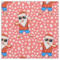 Dabbing Beach Santa Claus dans une chemise Aloha T