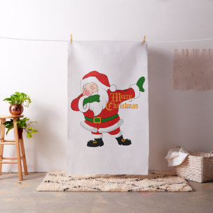 Tissu dabbing santa claus