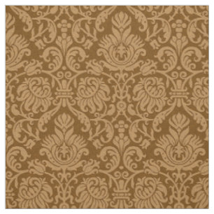 Tissu Damas génoise de la Renaissance, Caramel brûlé