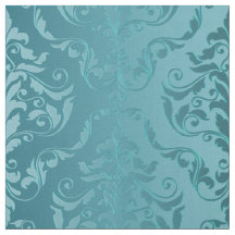 Damassé de cru de vert bleu de turquoise