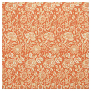 Tissu Damassé d'oeillet de Nouveau d'art, mandarine