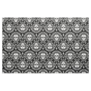 Tissu Damassé morte - motif chic de damassé de crâne