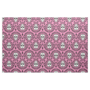 Tissu Damassé morte - motif chic de damassé de crâne