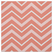 Tissu d'ameublement Chevron Corail