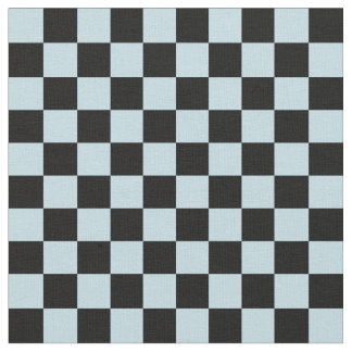 Tissu Damier bleu et noir