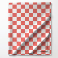 Damier Corail et Blanc