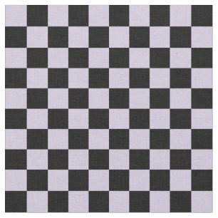 Tissu Damier mauve et noir
