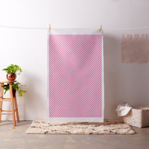 Tissu Damier rose