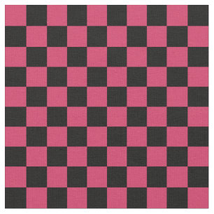 Tissu Damier rouge et noir