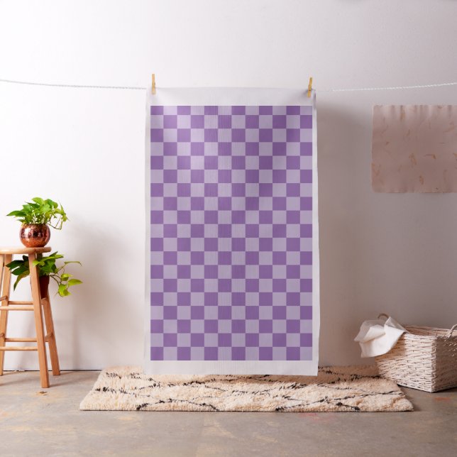 Tissu Damier violet (In Situ)