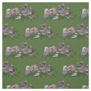 Tissu d'animaux de région boisée