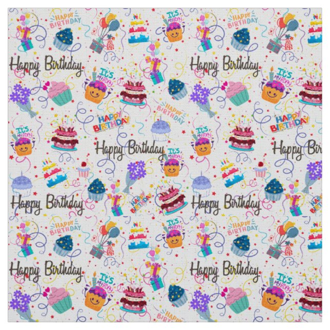 Tissu d'anniversaire près de la cour (Échantillon)