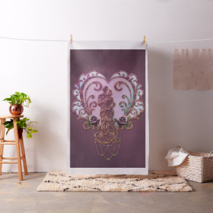Tissu Dans l'Embrace du Coeur.