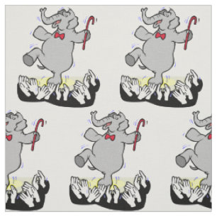 Tissu Danse d'éléphant pour la foule TOUTE COULEUR