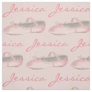 Tissu Danse personnalisée Pink Ballet Slipper Ballerina