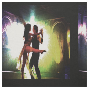 Tissu Danseurs dansant des couples