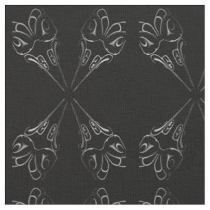 Tissu d'art autochtone Totem Aigle Pole Tissu trib