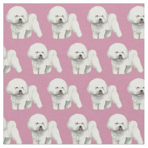 Tissu d'art de chien de Bichon Frise