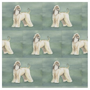 Tissu d'art de chien de lévrier afghan
