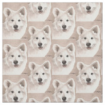 Tissu d'art des chiens