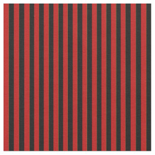 Tissu de bandes, rouge et noir