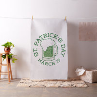 tissu de bière verte en détresse st patrick