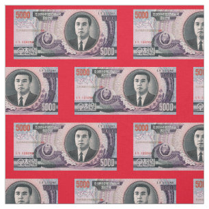 Tissu de billet de banque de la Corée du Nord