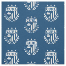 Tissu de bordage de crête - bleu et blanc