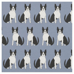 Tissu de Boston Terrier - mignon chien de boston t