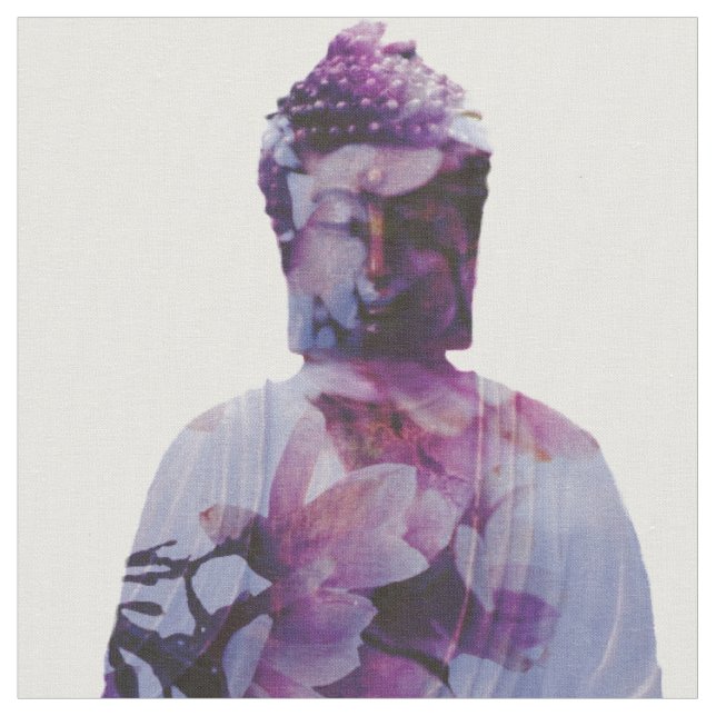 Tissu de Bouddha de fleurs de cerisier (Fermer)