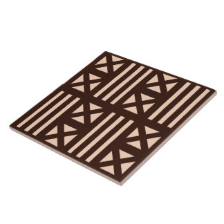 Tissu de boue Brown foncée Croix de carreaux inspi
