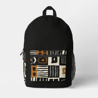 Tissu de boue ethnique sac à dos imprimé africain