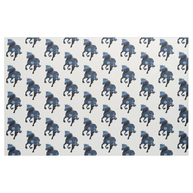 Tissu de Cheval Bleu (Fat Quarter)