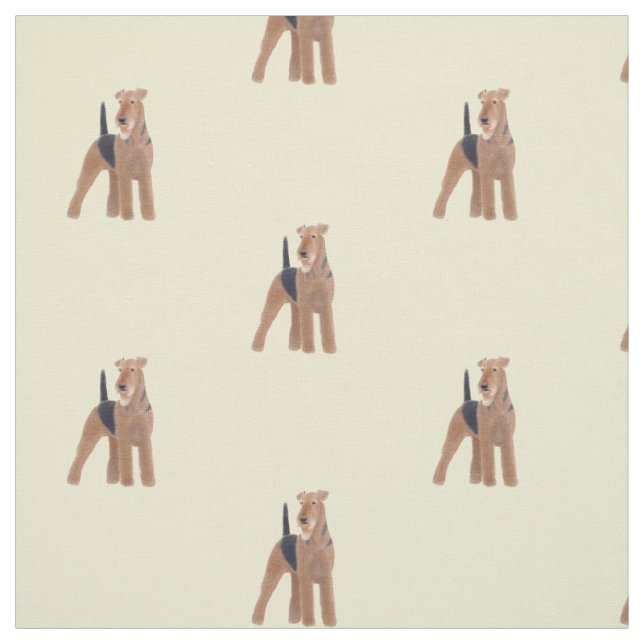 Tissu de chien d'Airedale Terrier (Échantillon)