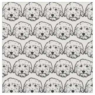 Tissu de chien de griffonnage - Goldendoodle,