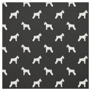 Tissu de chien de Schnauzer - noir et blanc
