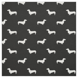Tissu de chien de silhouette de Doxie - tissu de