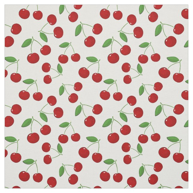 Tissu de conception de cerises (Échantillon)