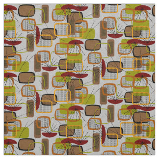 Tissu de conception des rectangles modernes du mil