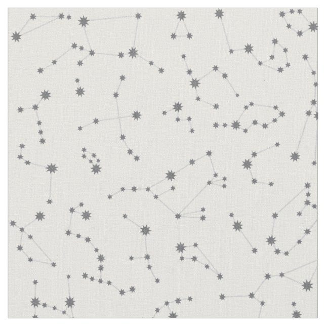 Tissu de constellation - blanc (Fermer)