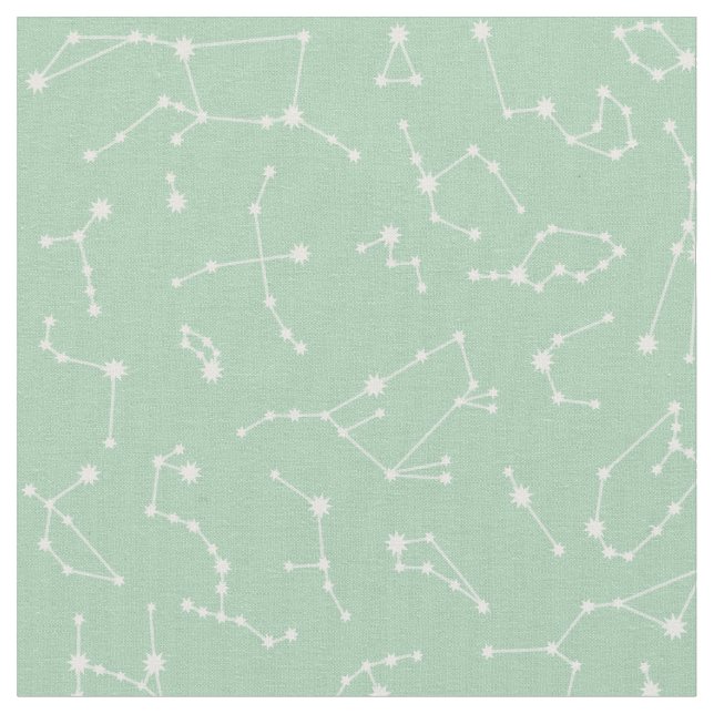 Tissu de constellation - menthe (Fermer)