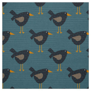 Tissu de corbeaux de Prim, corbeaux de Whimsical