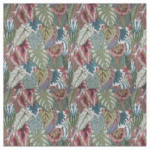 Tissu de coton à motif floral