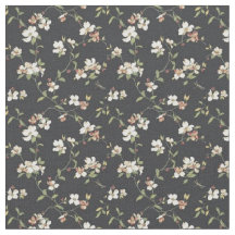 Tissu de coton à motif floral