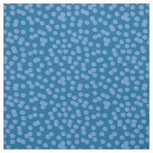 Tissu de coton bleu de Pima de pois