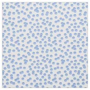 Tissu de coton bleu de Pima de pois