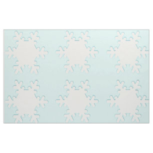 Tissu de coton combé de flocons de neige