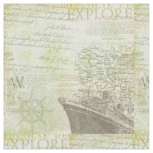 Tissu de coton d'antiquité (Fermer)