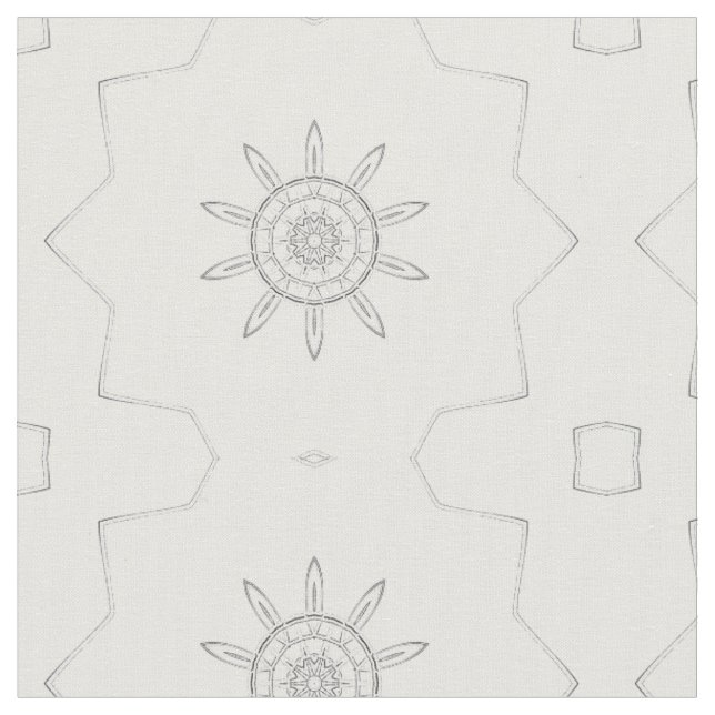 Tissu de coton des flocons de neige (Fermer)